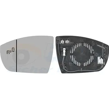 Auto zrcátko Sklo pro zpětné zrcátko VAN WEZEL 1966835