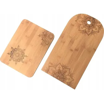 Obraz Bambusové dřevěné prkénko na sýry 2 ks