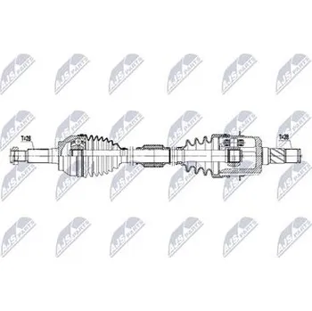Hnací hřídel - poloosa NTY NPW-MZ-116