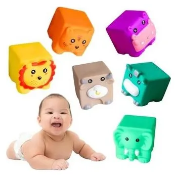 Hračka pro nejmenší Zwierzątka gumowe silikonowe