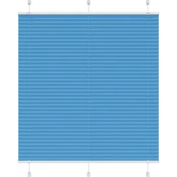 Roleta plisé modrá 115x100 cm Šířka látky 114,4 cm