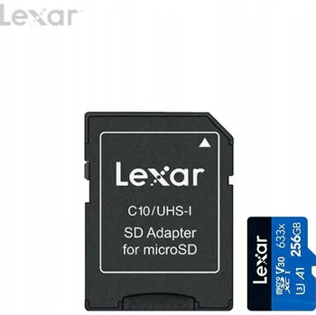 Paměťová karta Karta microSD Lexar LSDMI256BB633A s kapacitou 256 GB