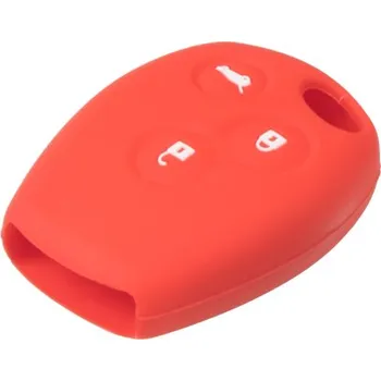 Autodoplněk Silikonový obal pro klíč Renault 3-tlačítkový, červený