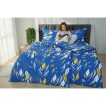 Jarní Povlečení mikrosatén REZILA modré