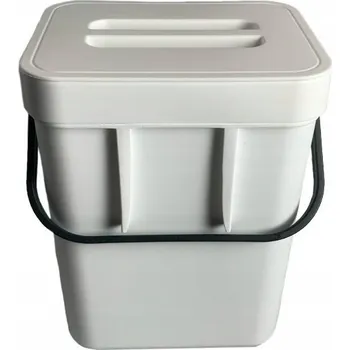 Odpadkový koš Závěsný koš na bio odpad 5 l béžový