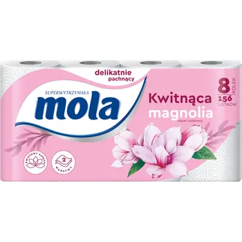 Toaletní papír Toaletní papír Mola s jemnou vůní kvetoucí magnolie , 8 rolí