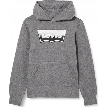 Chlapecká mikina LEVI'S ŠEDÁ DĚTSKÁ MIKINA S KLASICKÝM LOGEM VPŘEDU VELIKOST 140 X_A