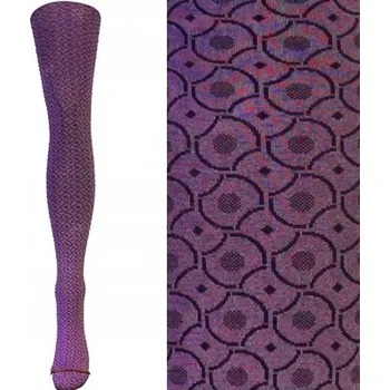 Dámské punčochy Vzorované Punčocháče Calzamia 140 DEN, vícebarevné, velikost 3