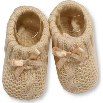 Capáčky Capáčky s mašličkou béžové