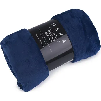 deka Deka mikroflanel 150x200 cm Varianta: 24 modrá temná, Balení: 1 ks