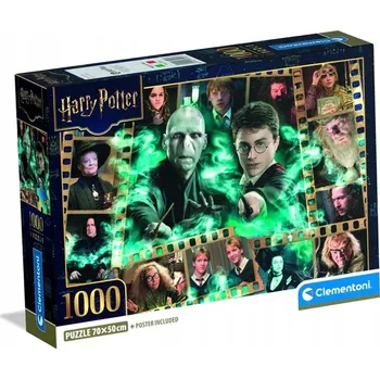 Puzzle CLEMENTONI 1000 DÍLKŮ COMPACT HARRY POTTER [PUZZLE]