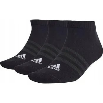 Pánské ponožky ADIDAS kotníkové ponožky ponožky , balení 3 kusů, vel. 40/42, černé