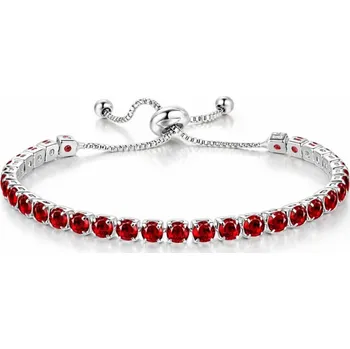 Náramek Sisi Jewelry Náramek Swarovski Elements Cianoti Garnet NR1109-ST-G54(17) Červená 14 cm + 9 cm (prodloužení)