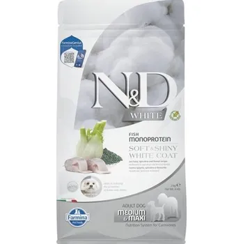 N&D WHITE Dog GF Sea Bass, Spirulina & Fennel Adult Medium & Maxi 2 kg