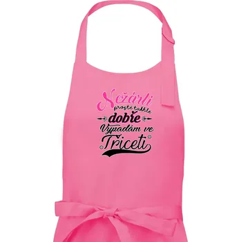 Kuchyňská zástěra Nezarli 30 - Dámská zástěra na vaření - Univerzální velikost ( Růžová )