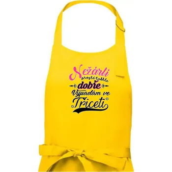 Kuchyňská zástěra Nezarli 30 - Dámská zástěra na vaření - Univerzální velikost ( Žlutá )