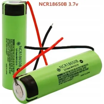Článková baterie Panasonic NCR18650B Li-ion MH12210 s VÝVODY+-