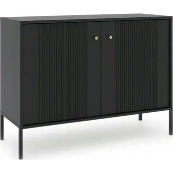 Komoda Komoda Mebel Elite černá moderní dvoudveřová 104 cm