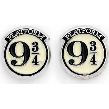 Náušnice Cure Růžové Náušnice Harry Potter: Nástupiště 9 a 3/4 (1 x 1 cm)