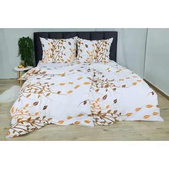 Bytový textil Bavlněné povlečení BASIC RAMANA oranžové