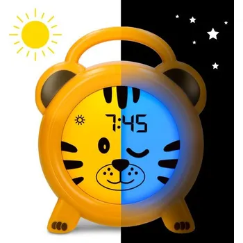 Noční světlo Alecto BC100TIGER - spánkový trenér, noční světlo a budík
