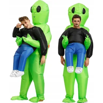 Karnevalový kostým KOSTÝM NAFUKOVACÍ PŘEVLEK KOSTÝM ALIEN MIMOZEMŠŤAN 160-190 CM HALLOWEEN