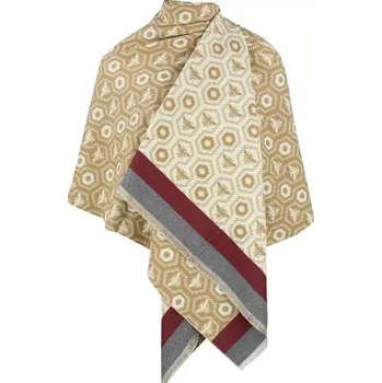 Šála Teplá šála s pletenina pro včely (vícebarevná || Béžová)