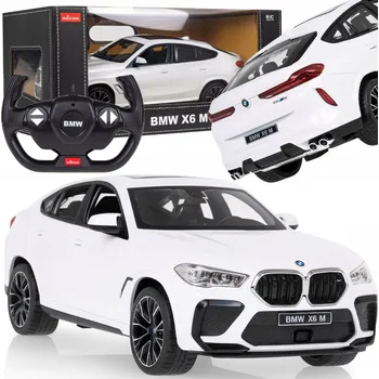 RC model auta AUTO NA DÁLKOVÉ OVLÁDÁNÍ BMW X6 1:14, AUTÍČKO AUTA S DÁLKOVÝM OVLÁDÁNÍM, SVĚTLA, BÍLÉ