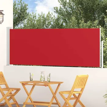 Zahrada vidaXL Zatahovací boční markýza/zástěna na terasu 100 x 300 cm [48375] Barva: Červená