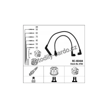Zapalovací kabel Sada kabelů pro zapalování NGK RC-HD404 - HYUNDAI