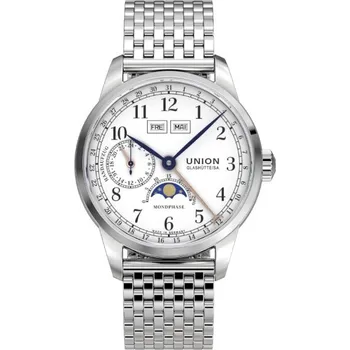 Hodinky Union Glashütte 1893 Johannes Dürrstein Edition Moon Phase