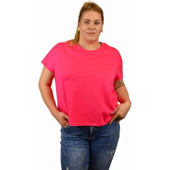 Dámské tričko Dámské tričko tričko Captain Mike Bavlněné růžové 5XL