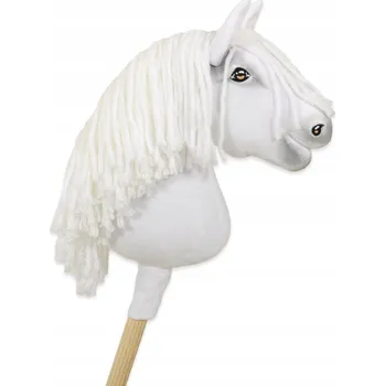 Hobby horsing Hobby Horse Malý koník na tyči Premium - bílý A4