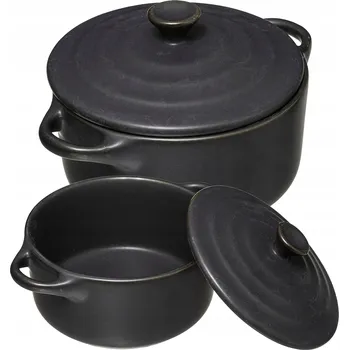 Dóza na potraviny Keramická nádoba do trouby s víkem na zapékání Kulatý 5five 10 cm