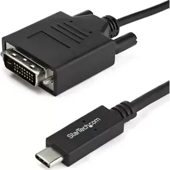 Kabel do PC StarTech kabel USB-C na DVI černá (CDP2DVIMM1MB)