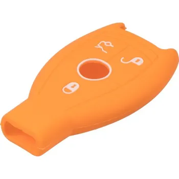 Autodoplněk Silikonový obal pro klíč Mercedes 3-tlačítkový, oranžový