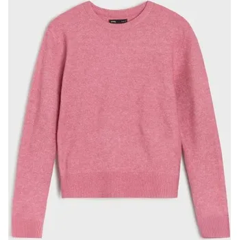 Dámská móda Sinsay - Klasický svetr s příměsí vlny - růžová - 374EU-38M - 374EU-38M-XXS