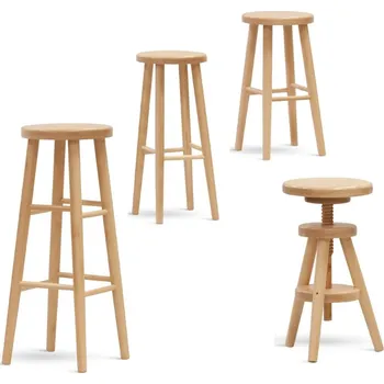 Taburet TABURET TB – celodřevěný taburet - buk , 60