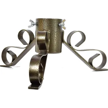 Stojánek na vánoční stromek JKOV Stojan na stromek - kov, zlatý, 64 mm