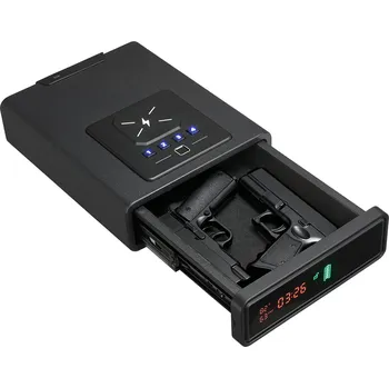 Trezor Vevor Zásuvkový trezor pro 2 pistole a zásobníky, otisk/kód/klíč, qi