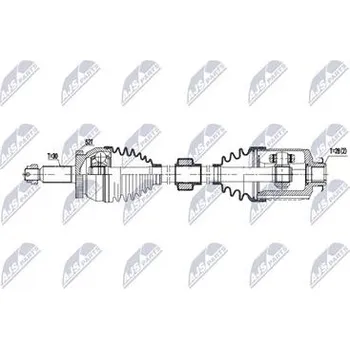 Hnací hřídel - poloosa NTY NPW-HY-669