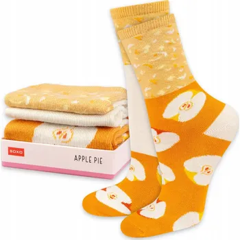 Dámské ponožky SOXO dámské ponožky v balení jablečný koláč