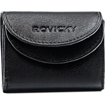 Peněženka Rovicky dámská peněženka z pravé kůže černá