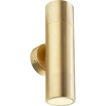 Venkovní osvětlení Redo Venkovní nástěnné LED svítidlo STAKE, 2xGU10, v. 21 cm, IP65 Barva: Mosaz