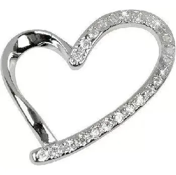 Přívěsek Přívěsek srdce (Šperk srdce s kamínky)