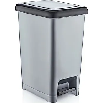 Odpadkový koš Odpadkový kos BINNIE šedý/černý