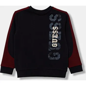 Chlapecká mikina Dětská bavlněná mikina Guess N6RQ01.KA6R4.PPY2 námořnická modř 59X, vel. 122-125