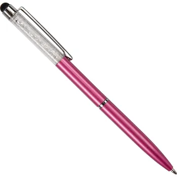 Tmavě růžová propiska se stylusem