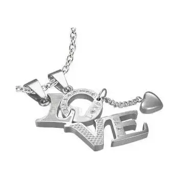 Přívěsek Přívěsek chirurgická ocel pro dva love 448 (Přívěšky z chirurgické oceli, pro zamilované)