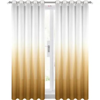 Záclona BytoTex Hotové voálové záclony Nani cappuccino 2 x 145 x 250 cm